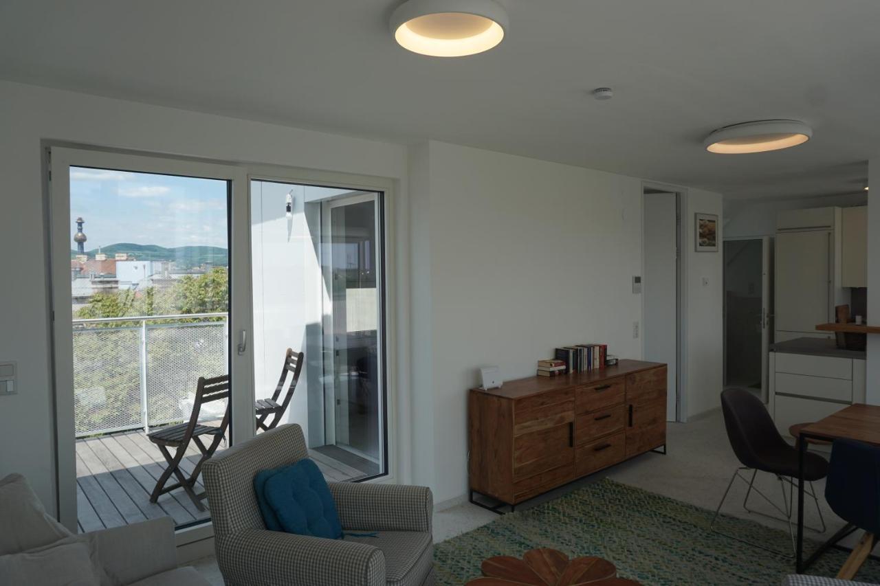 Apartament Augartenblick Penthauscombo 15/16 - Blick Zum Riesenrad Wiedeń Zewnętrze zdjęcie