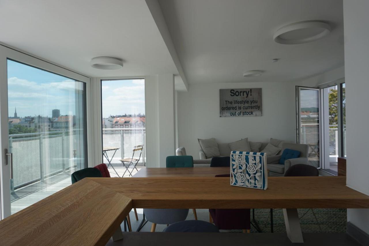 Apartament Augartenblick Penthauscombo 15/16 - Blick Zum Riesenrad Wiedeń Zewnętrze zdjęcie